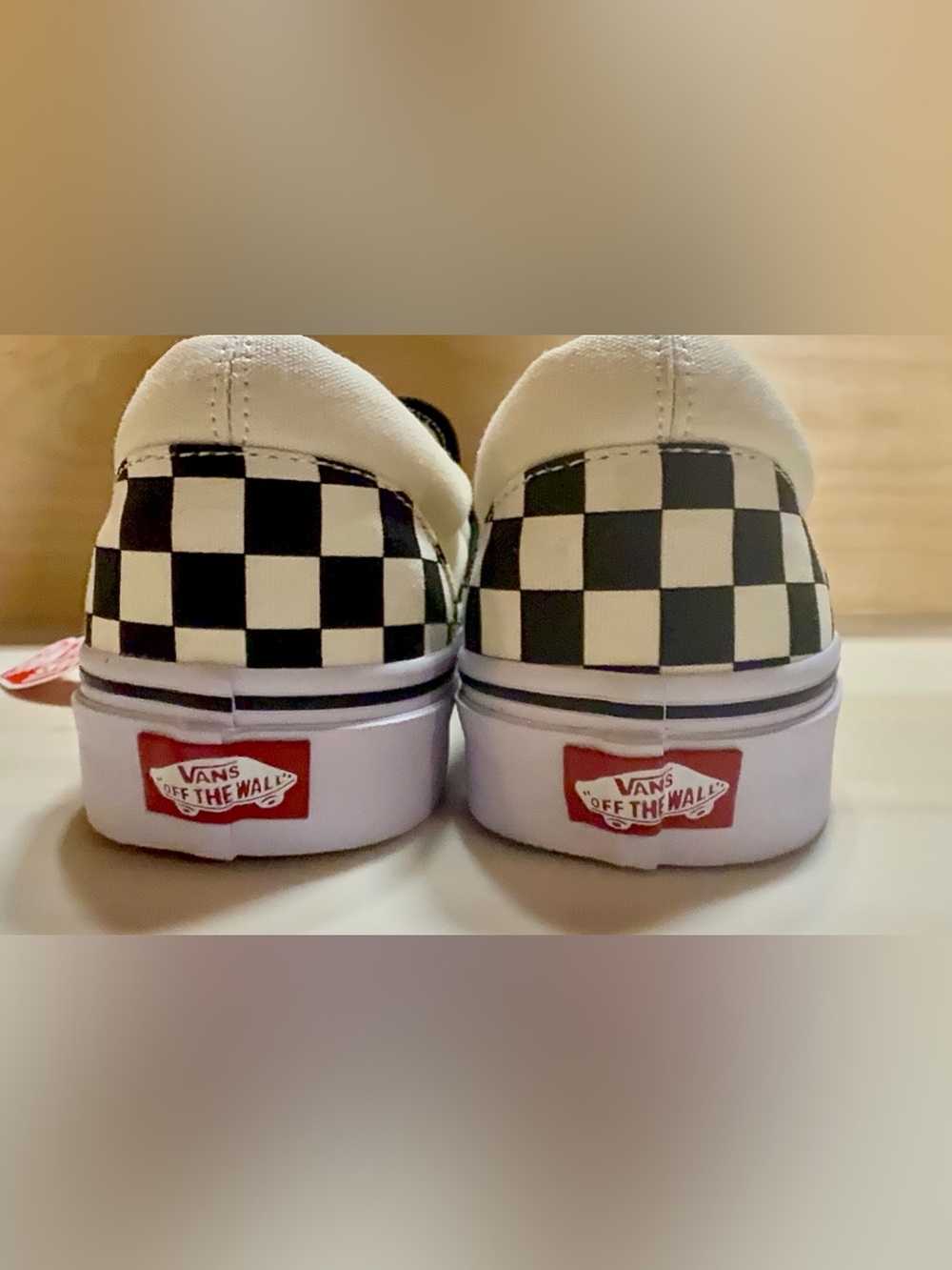 Vans Classic Slip-On Checkerboard black and white BRAND NEW - Picture 4 of 4